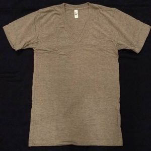 NWOT THREE XS tri-blend v-necks in heather grey